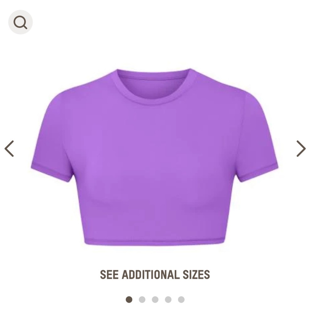 Skims super cropped T-shirt - xxs